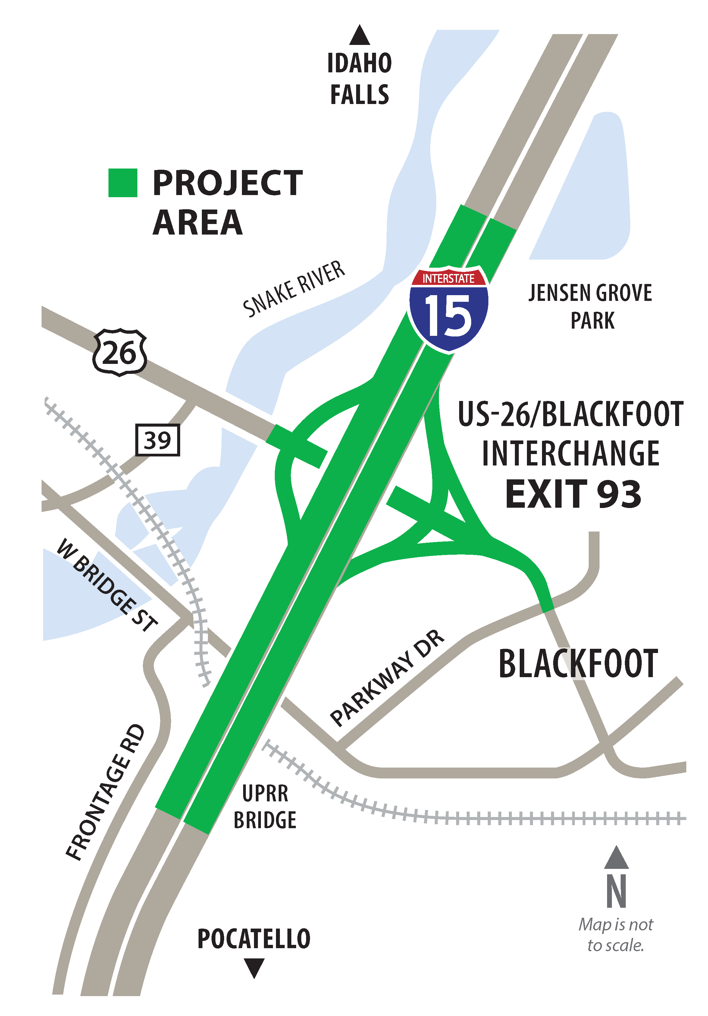 I15 US26/Blackfoot Interchange (Exit 93)